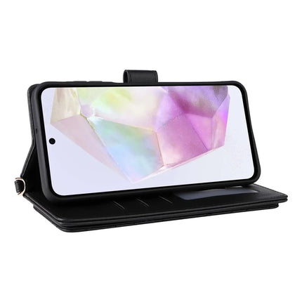 For Samsung Galaxy A26 5G Wallet Case with Shoulder Strap Leather Phone Cover