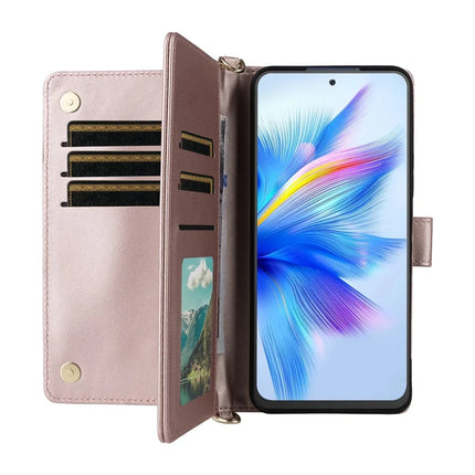For Blackview Shark 9 5G Wallet Case with Shoulder Strap Leather Phone Cover
