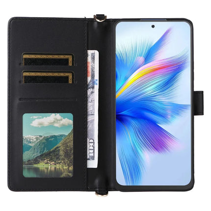 For Blackview Shark 9 5G Wallet Case with Shoulder Strap Leather Phone Cover
