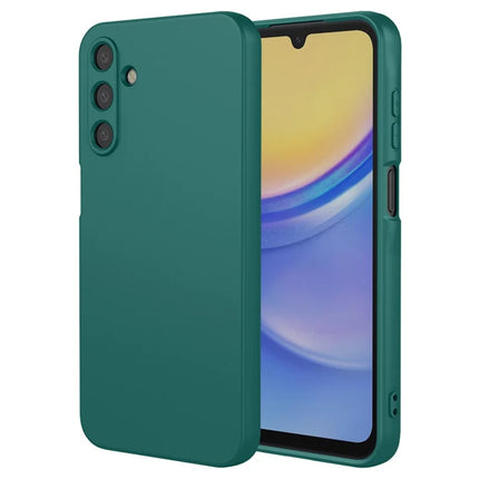 For Samsung Galaxy A56 5G Case Scratch Resistant Soft TPU Back Cover - Blackish Green