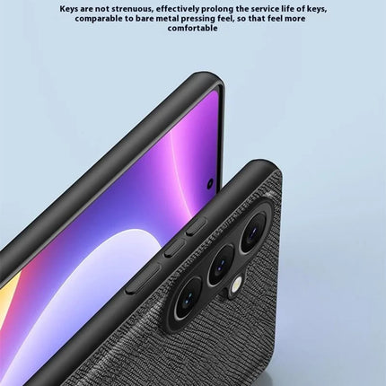 For Samsung Galaxy A56 5G Case Cross Texture Leather + TPU Phone Cover Support Magnetic Car Holder