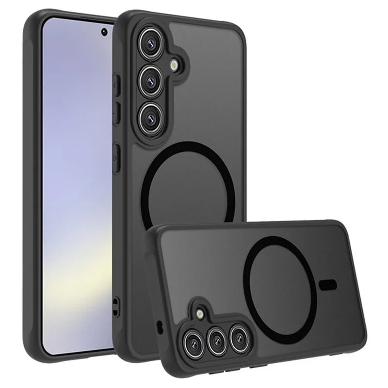 ShopCaseCart Slim Premium Samsung Galaxy A36 5G Protective cover Compatible with MagSafe Skin-Touch PC + TPU Matte Back Guard