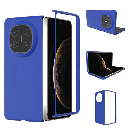 For Huawei Mate X6 Case Skin-Touch Texture Hard PC Folding Phone Cover - Dark Blue
