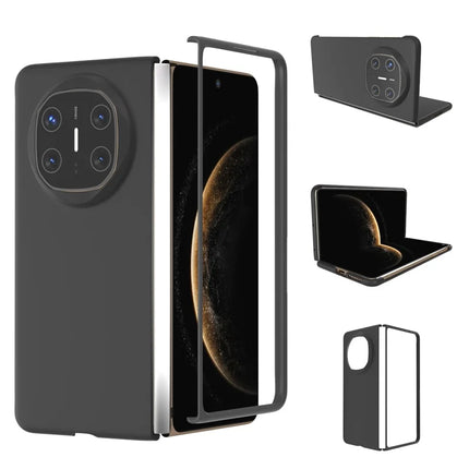For Huawei Mate X6 Case Skin-Touch Texture Hard PC Folding Phone Cover - Black
