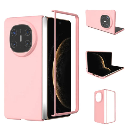 For Huawei Mate X6 Case Skin-Touch Texture Hard PC Folding Phone Cover - Pink