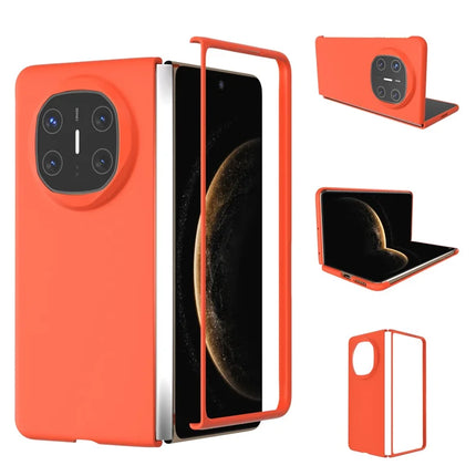 For Huawei Mate X6 Case Skin-Touch Texture Hard PC Folding Phone Cover - Orange