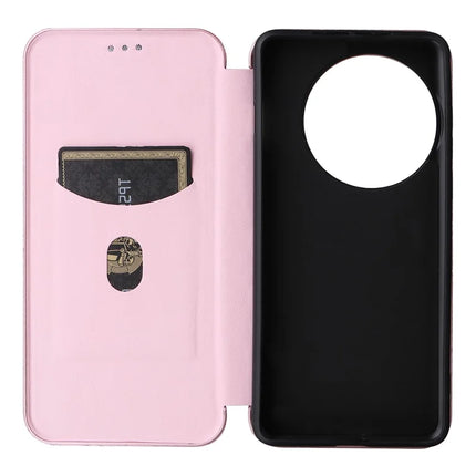 For OnePlus 13 Case Carbon Fiber Texture Drop-Proof PU Leather Phone Cover