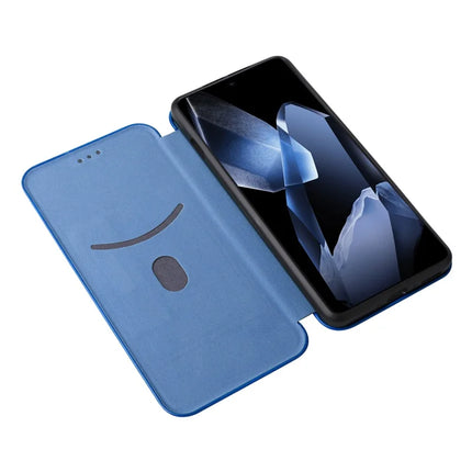 For OnePlus 13 Case Carbon Fiber Texture Drop-Proof PU Leather Phone Cover