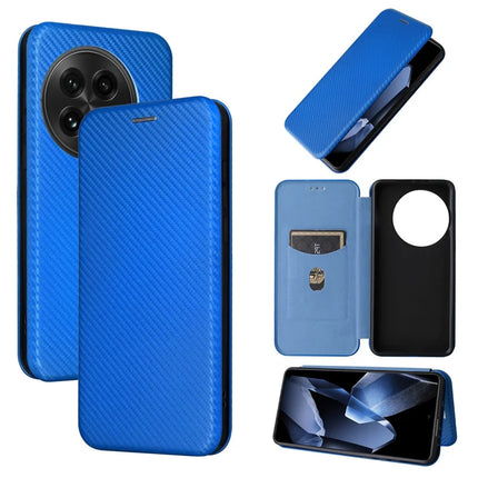 For OnePlus 13 Case Carbon Fiber Texture Drop-Proof PU Leather Phone Cover