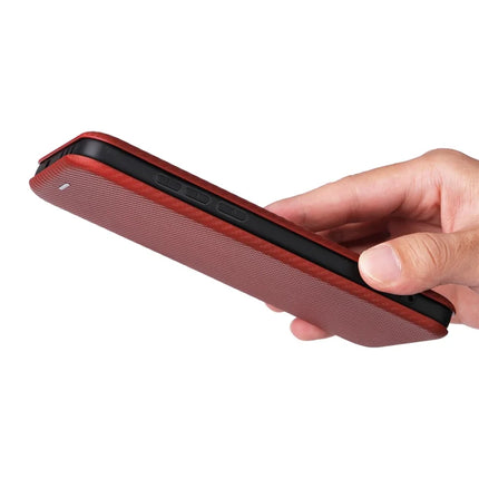 For OnePlus 13 Case Carbon Fiber Texture Drop-Proof PU Leather Phone Cover