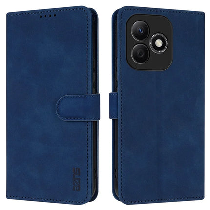 AZNS For Honor X60i 5G Case PU Leather Wallet Phone Cover - Blue