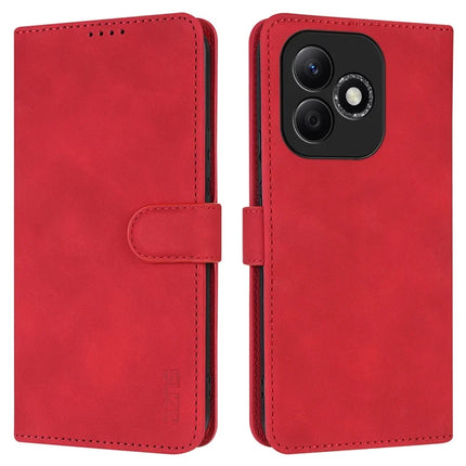 AZNS For Honor X60i 5G Case PU Leather Wallet Phone Cover - Red