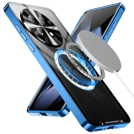 For OnePlus 13 Case Compatible with MagSafe Metal Frame Matte Phone Cover