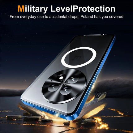 For OnePlus 13 Case Compatible with MagSafe Metal Frame Matte Phone Cover