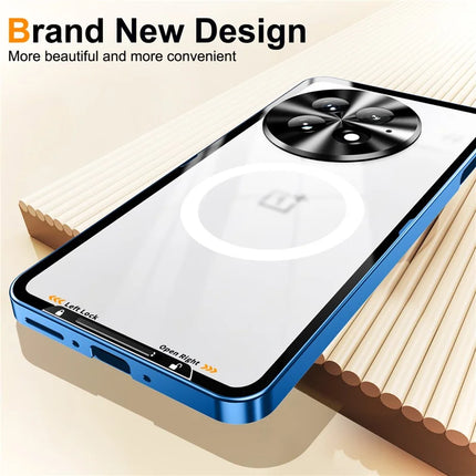 For OnePlus 13 Case Compatible with MagSafe Metal Frame Matte Phone Cover