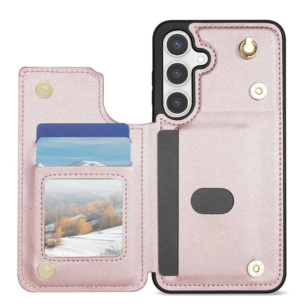 For Samsung Galaxy A16 5G  /  4G Case with Wrist Strap Card Slots Rhombus Leather + TPU Phone Cover