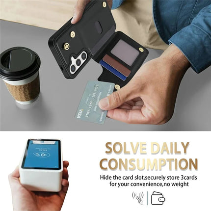 For Samsung Galaxy A16 5G  /  4G Case with Wrist Strap Card Slots Rhombus Leather + TPU Phone Cover