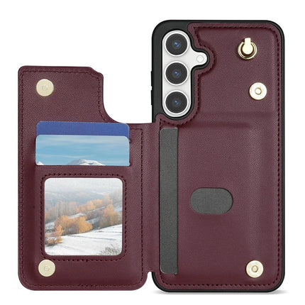 For Samsung Galaxy A16 5G  /  4G Case with Wrist Strap Card Slots Rhombus Leather + TPU Phone Cover