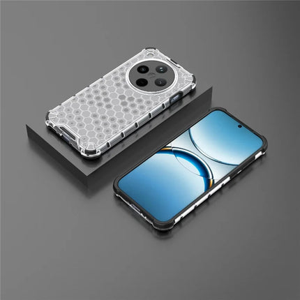 For Oppo Find X8 5G Case PC+TPU Phone Cover Honeycomb Shape