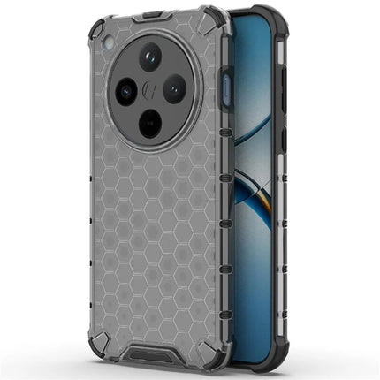 For Oppo Find X8 5G Case PC+TPU Phone Cover Honeycomb Shape - Black