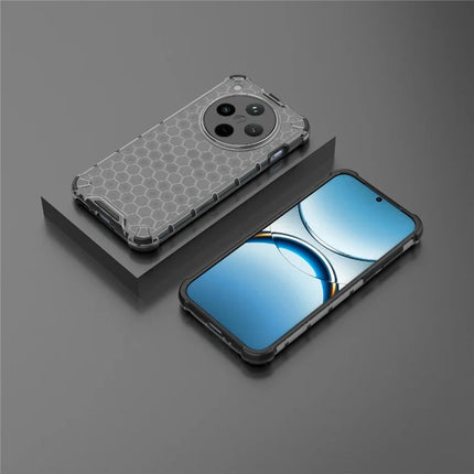 For Oppo Find X8 5G Case PC+TPU Phone Cover Honeycomb Shape