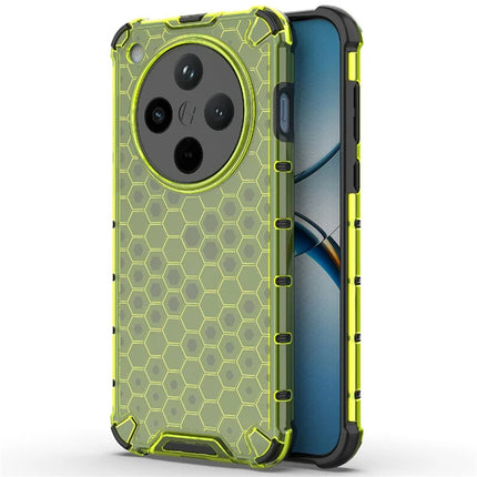 For Oppo Find X8 5G Case PC+TPU Phone Cover Honeycomb Shape - Green