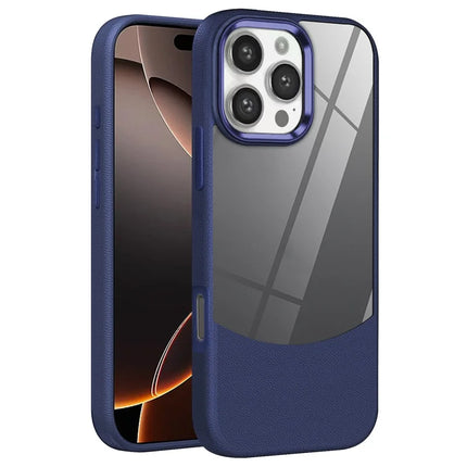 For iPhone 16 Pro Max Case TPU + Acrylic Drop-Proof Phone Back Cover - Blue