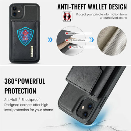 DG.MING M6 Series For iPhone 11 Case Magnetic Wallet PU+PC+TPU Phone Cover