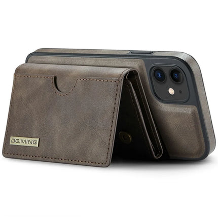 DG.MING M6 Series For iPhone 11 Case Magnetic Wallet PU+PC+TPU Phone Cover