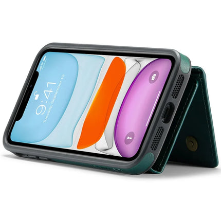 DG.MING M6 Series For iPhone 11 Case Magnetic Wallet PU+PC+TPU Phone Cover