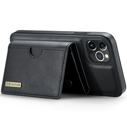 DG.MING M6 Series For iPhone 11 Pro Max Case Magnetic Wallet PU+PC+TPU Phone Cover