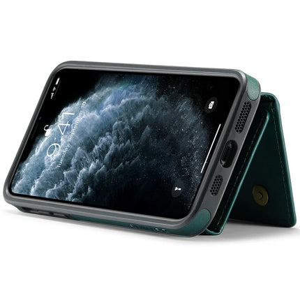 DG.MING M6 Series For iPhone 11 Pro Max Case Magnetic Wallet PU+PC+TPU Phone Cover