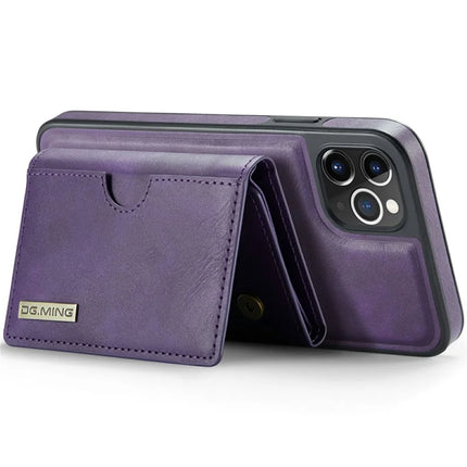 DG.MING M6 Series For iPhone 11 Pro Max Case Magnetic Wallet PU+PC+TPU Phone Cover