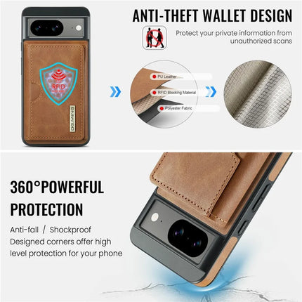 DG.MING M6 Series For Google Pixel 8 Case Magnetic Wallet PU+PC+TPU Phone Cover