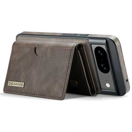 DG.MING M6 Series For Google Pixel 8 Case Magnetic Wallet PU+PC+TPU Phone Cover