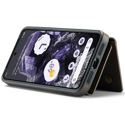 DG.MING M6 Series For Google Pixel 8 Case Magnetic Wallet PU+PC+TPU Phone Cover