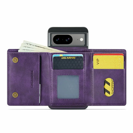 DG.MING M6 Series For Google Pixel 8 Case Magnetic Wallet PU+PC+TPU Phone Cover