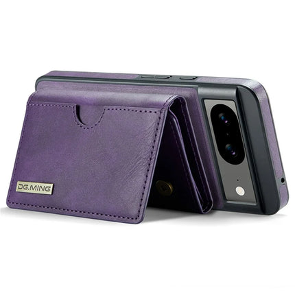 DG.MING M6 Series For Google Pixel 8 Case Magnetic Wallet PU+PC+TPU Phone Cover