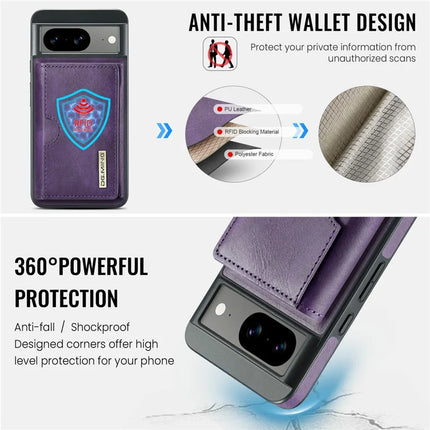DG.MING M6 Series For Google Pixel 8 Case Magnetic Wallet PU+PC+TPU Phone Cover