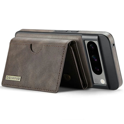 DG.MING M6 Series For Google Pixel 8 Pro Case Magnetic Wallet PU+PC+TPU Phone Cover