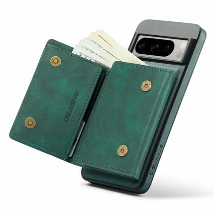 DG.MING M6 Series For Google Pixel 8 Pro Case Magnetic Wallet PU+PC+TPU Phone Cover