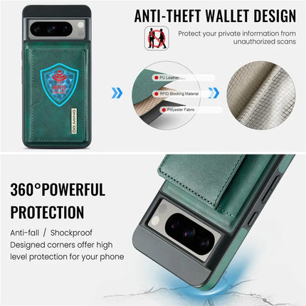 DG.MING M6 Series For Google Pixel 8 Pro Case Magnetic Wallet PU+PC+TPU Phone Cover