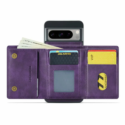 DG.MING M6 Series For Google Pixel 8 Pro Case Magnetic Wallet PU+PC+TPU Phone Cover