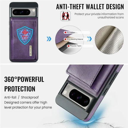 DG.MING M6 Series For Google Pixel 8 Pro Case Magnetic Wallet PU+PC+TPU Phone Cover