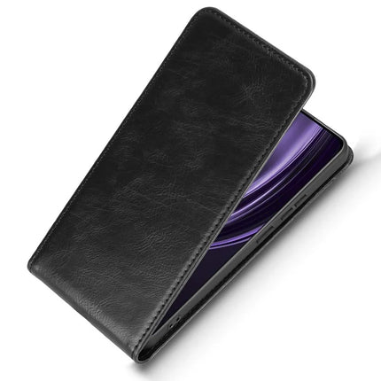 For Realme 13+ 5G / 13 Pro 5G (China) Case with Card Slot Magnetic Vertical Flip Leather Phone Cover