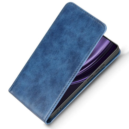 For Realme 13+ 5G / 13 Pro 5G (China) Case with Card Slot Magnetic Vertical Flip Leather Phone Cover