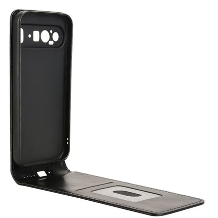 For Google Pixel 9 Pro XL Case with Card Slot Magnetic Vertical Flip Leather Phone Cover