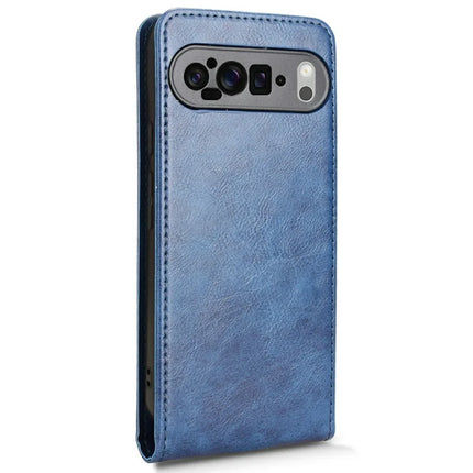 For Google Pixel 9 Pro XL Case with Card Slot Magnetic Vertical Flip Leather Phone Cover