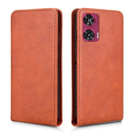 For Motorola Edge 50 Fusion 5G Case with Card Slot  Magnetic Vertical Flip Leather Phone Cover