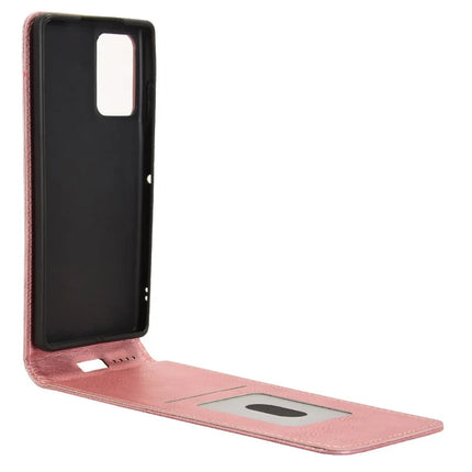 For Motorola Edge 50 Fusion 5G Case with Card Slot  Magnetic Vertical Flip Leather Phone Cover